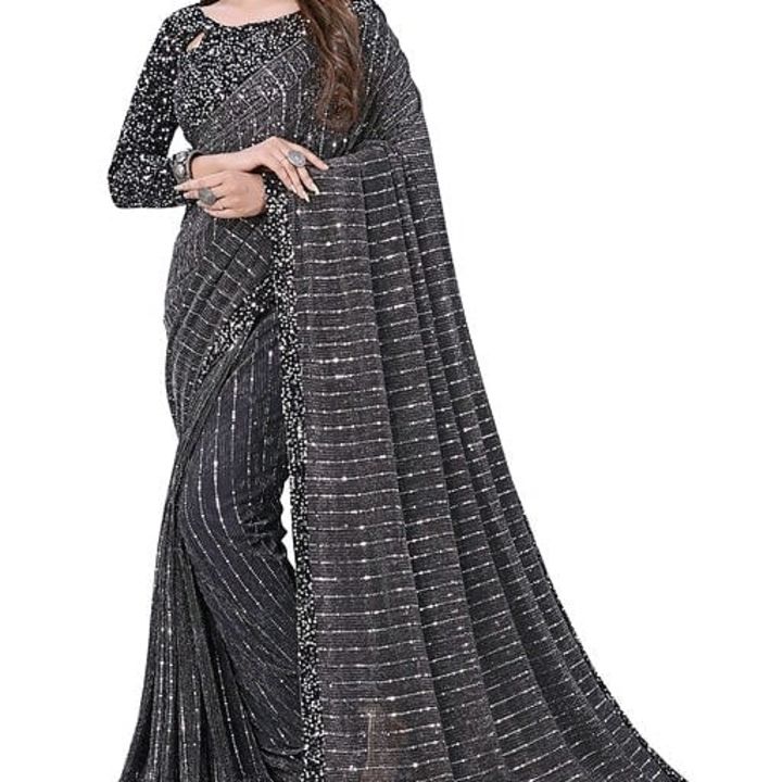 Party wear saree uploaded by Karishna fashion on 7/8/2021