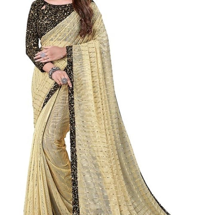 Party wear saree uploaded by business on 7/8/2021