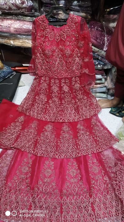 Lehnga koti net dupatta uploaded by business on 7/8/2021