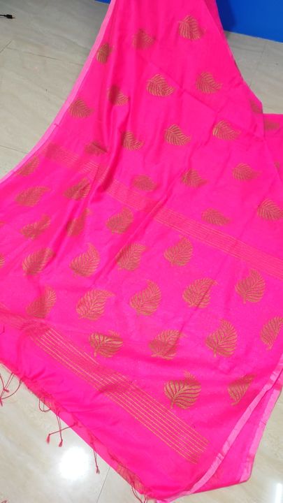 Handloom print cotton silk saree with bp uploaded by business on 7/8/2021