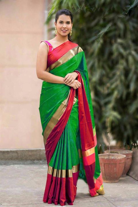 Silk saree uploaded by H.k creation on 7/8/2021