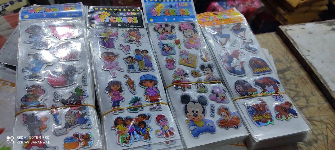 Puffy stickers  uploaded by Sonu stationary on 7/8/2021