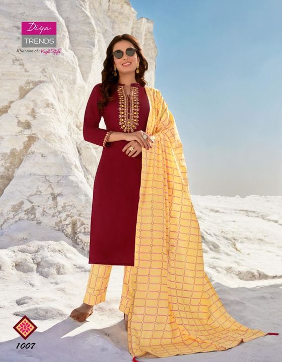 Catalogue name:                                                    *DUPPATTA HOUSE VOL 1*

*KURTI WI uploaded by Fizza collection on 7/8/2021