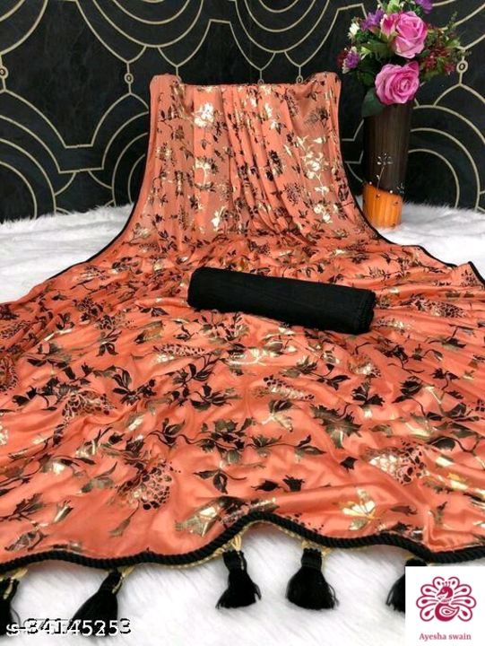 Stylish lycra saree uploaded by business on 7/9/2021