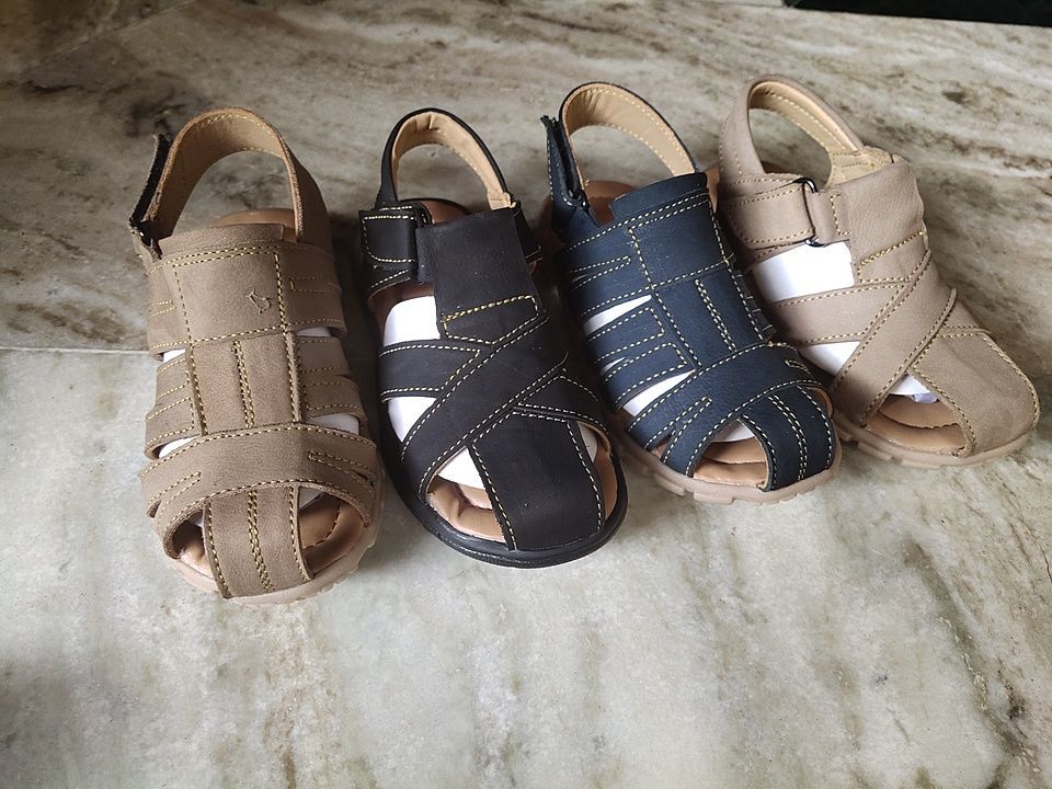 Blue Fashion Microfiber Leather Boys Sandals Shoes-tmf.edu.vn