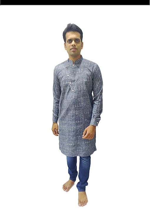 Cotton Fancy Denim kurta 1888 uploaded by White N White Collection on 8/20/2020