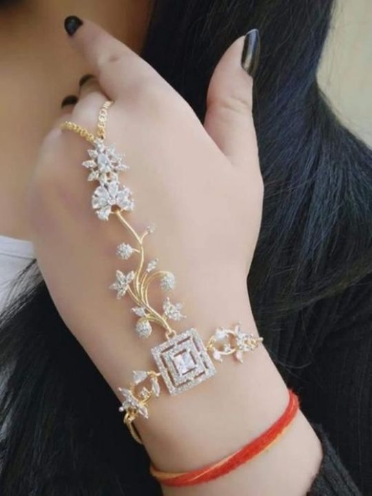 Post image 💸Just Rs. 380/-💸 📲🌟Whatsapp 7973905243🌟 *Catalog Name:* Radiant American Diamond Hath Phool*Details:* Description: It has 1 Piece of Haath Phool Material: Brass Size: Adjustable Work: American Diamond Designs: 5💥 *FREE Shipping*  💥 *FREE COD*  💥 *FREE Return &amp; 100% Refund*  🚚 *Delivery*: Within 7 days 