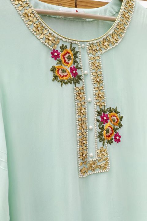Hand work kurti uploaded by business on 7/9/2021