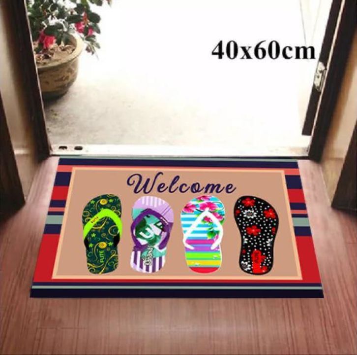 Post image *_NEW  ADDITIONS++++_*

*DIGITAL  PRINT  DOOR  MATS for HOME*

👉🏻WEIGHT 250g
👉🏻SIZE 40 x 60 CM
👉🏻Antiskid from back side
👉🏻Washable
In royal look
