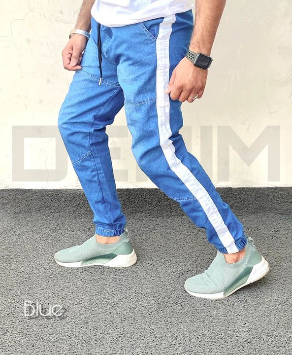 Denim joggers uploaded by Trendy Fashions on 7/9/2021