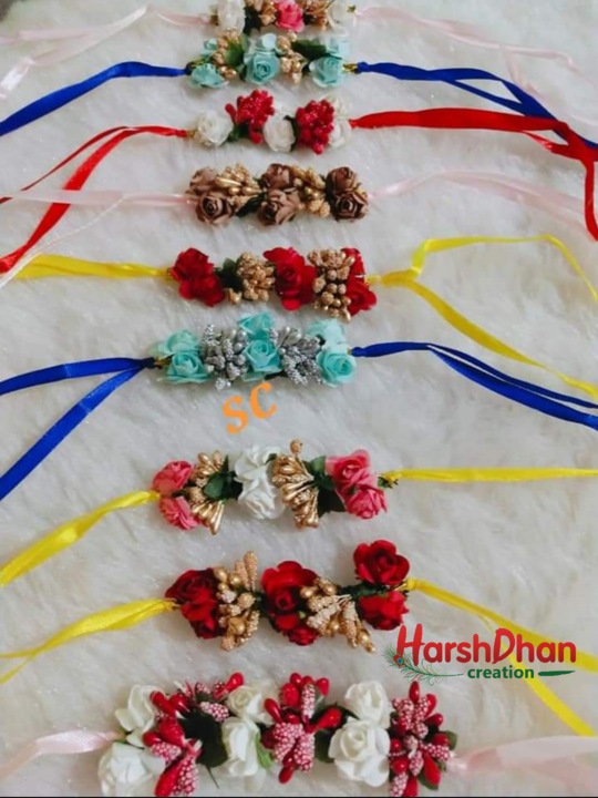 Floral Rakhi uploaded by HarshDhan Creations on 7/9/2021