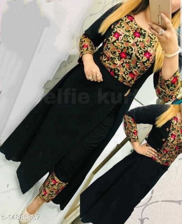 Kurti with pant suit uploaded by business on 7/9/2021