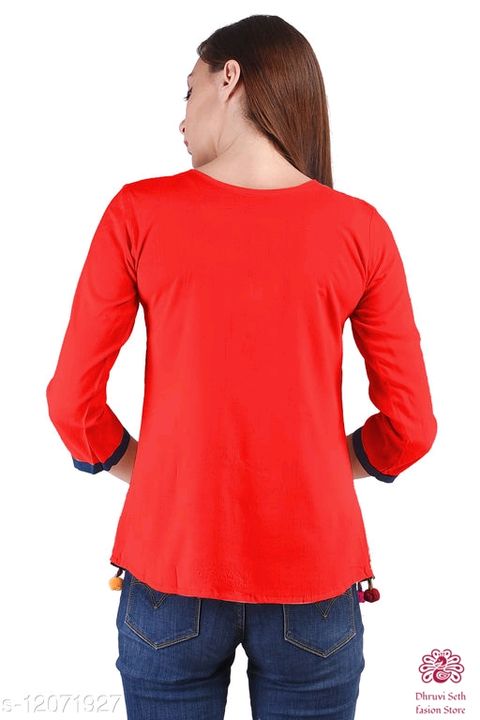 KASHEEDAFAB Women's Casual Rayon Embroidered Straight Top
 uploaded by business on 7/10/2021