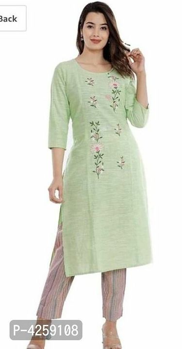 Office Wear Straight Kurta With Pant uploaded by Top Trends collections on 7/10/2021