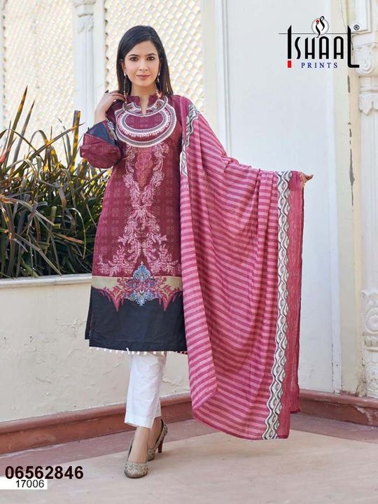 Post image ISHAAL PRINTS PRESENT GULMOHAR VOL-17 PURE LAWN COLLECTION
Detail :Top : Pure Lawn (cut:2.25 mtr)Bottom : pure lawn (cut:2 mtr)Dupatta: Pure Cotton Mal Mal (cut 2.25 mtr)  
Type : Unstich Materials
Dispatch : Ready To Ship
Free shipping📦
Free COD