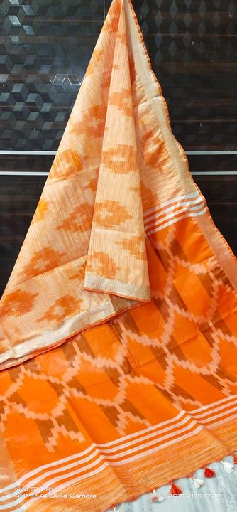 Post image I am manufacturer from bhagalpur silk city of all types 100% pure cotton ikkat saree 
Fabric- Cotton
Size- Free size (5.5 - blouse-0.9mtr)
Available in all colors
Contact and whatsapp me on (9504455031)