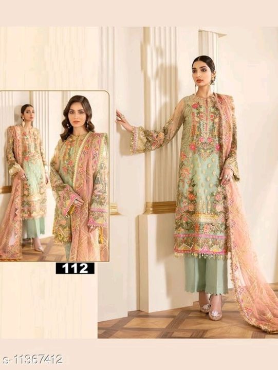 Myra voguish semi stitched suits uploaded by business on 7/10/2021