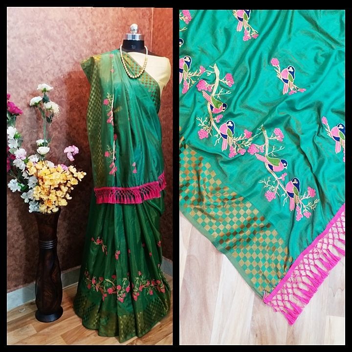 Post image 🌻🌻🌻🌻🌻🌻🌻🌻

*New item launched*

🌺 *Ji maidam  VT1053

✳Material:- *Sanna chatai with embroidery design*✳

✳Blouse:- Banglory silk blouse with jahlar

✳Colours:- 6
🌀 BEAUTIFUL DESIGN sparrow WITH EMBROIDERY WORK  🌀

❗Nice quality ❗

🔻Ready to ship🔻




⛹‍♀⛹‍♂⛹‍♀👌⛹‍♀⛹‍♂⛹‍♀⛹‍♂....