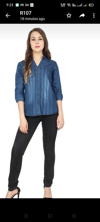 Denim shirt uploaded by Life time fashion factory on 7/11/2021