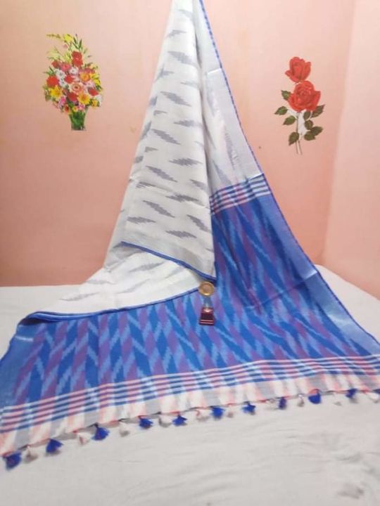 Pure cotton ikkath saree uploaded by business on 7/11/2021