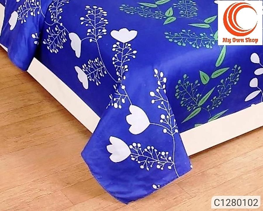Floral Printed Polycotton Double Bedsheet uploaded by My Shop Prime on 8/21/2020