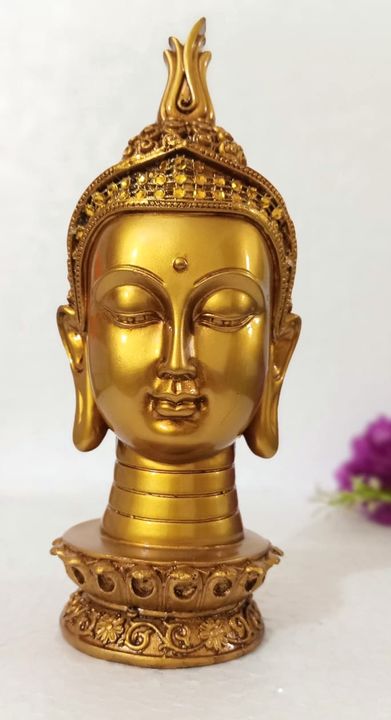 Deesha Planters and Decors beautiful Golden calm buddha face (16x15x42 cms) uploaded by Deesha Planters and Decors on 7/11/2021