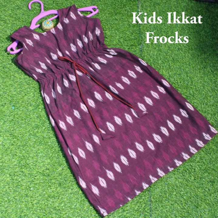 Post image Kids Frocks Ikkat Fabric