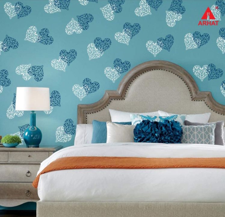 Wall paint stencils design uploaded by Shopping gellery on 7/11/2021