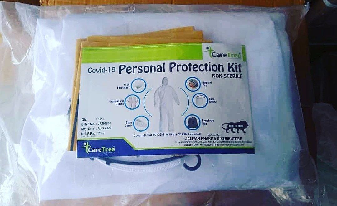 *CARETREE*
*PPE KIT*
- *COVER all 90 GSM (70 GSM + 20 GSM LAMINATED)*
- *SHOE COVER*
- *N-95 MASK*
 uploaded by Prime Medical Agency on 8/21/2020