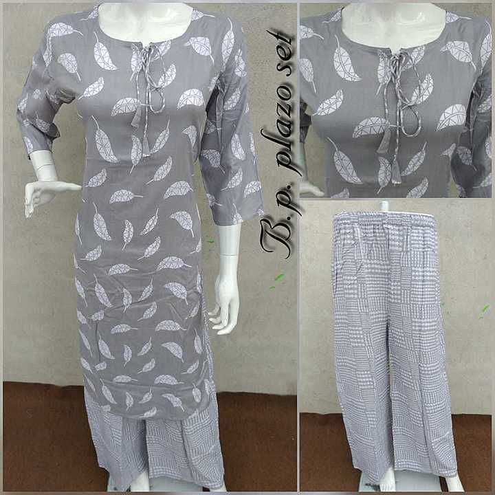 Yon kurti with plazzzo uploaded by business on 8/21/2020