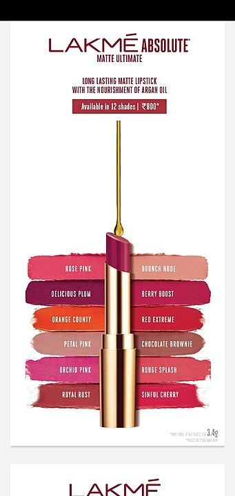 lakme absolute lipstik uploaded by business on 8/21/2020