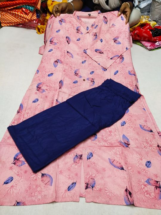Cotton kurtis with cotton pants for regular wear. 
Size - 42/46/50
 uploaded by business on 7/12/2021