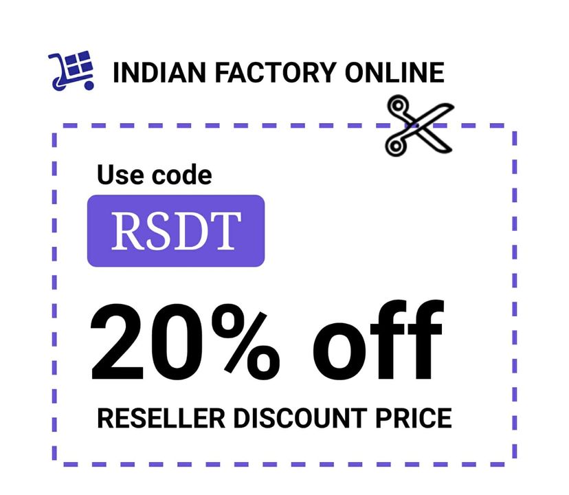 Post image =============*RESELLER DISCOUNT PRICE*Get 20% offUse code - RSDT=============
www.indianfactoryonline.com