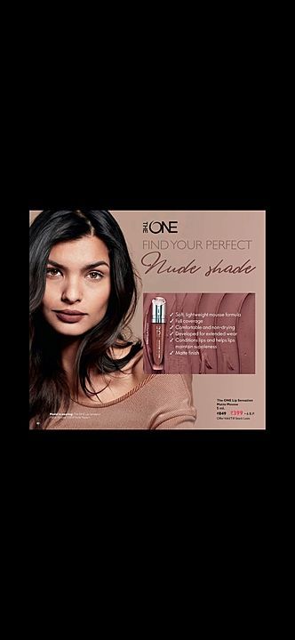 Oriflame The One Nude Lips Sensation Matte Mousse  uploaded by business on 8/21/2020