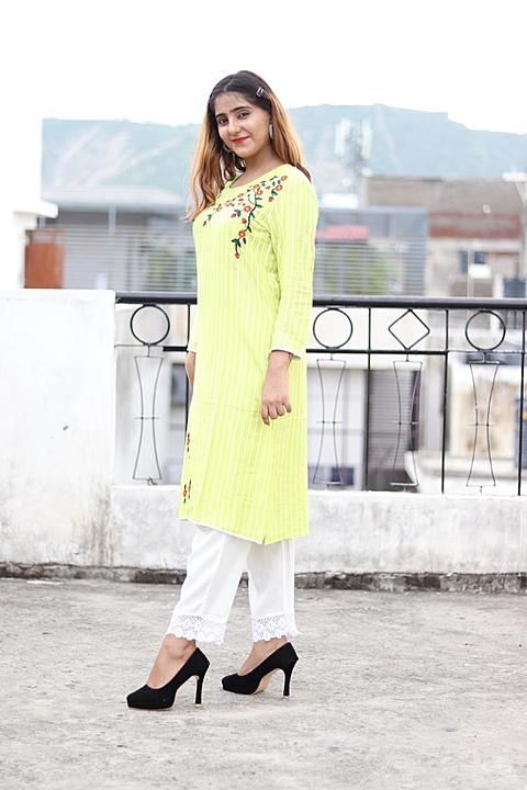 Rayon Kurti with pant uploaded by business on 8/21/2020