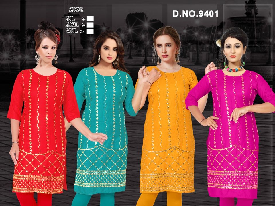 Product image of Embroidery work Kurtis, price: Rs. 140, ID: embroidery-work-kurtis-7b57f313