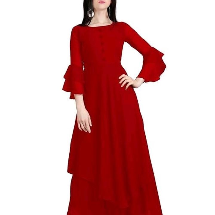 Post image Pretty Fashionista Women Gowns
Fabric: GeorgetteSleeve Length: Three-Quarter SleevesPattern: SolidMultipack: 2Sizes:XL (Bust Size: 40 in, Length Size: 54 in, Waist Size: 35 in) L (Bust Size: 38 in, Length Size: 54 in, Waist Size: 33 in) XXXL (Bust Size: 44 in, Length Size: 54 in, Waist Size: 40 in) XXL (Bust Size: 42 in, Length Size: 54 in, Waist Size: 37 in) M (Bust Size: 36 in, Length Size: 54 in, Waist Size: 31 in)