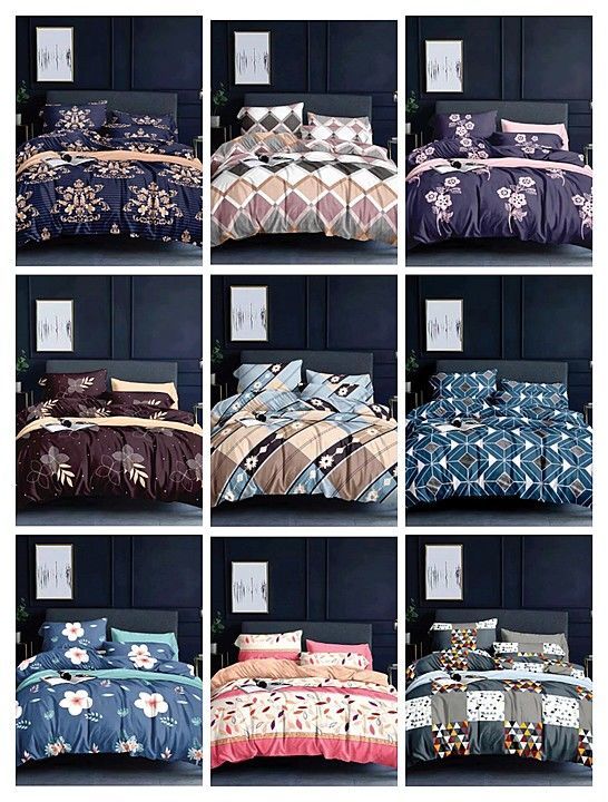 Queen size Bedsheet with Pillow covers 
Glace Cotton 
90*100 uploaded by business on 8/21/2020