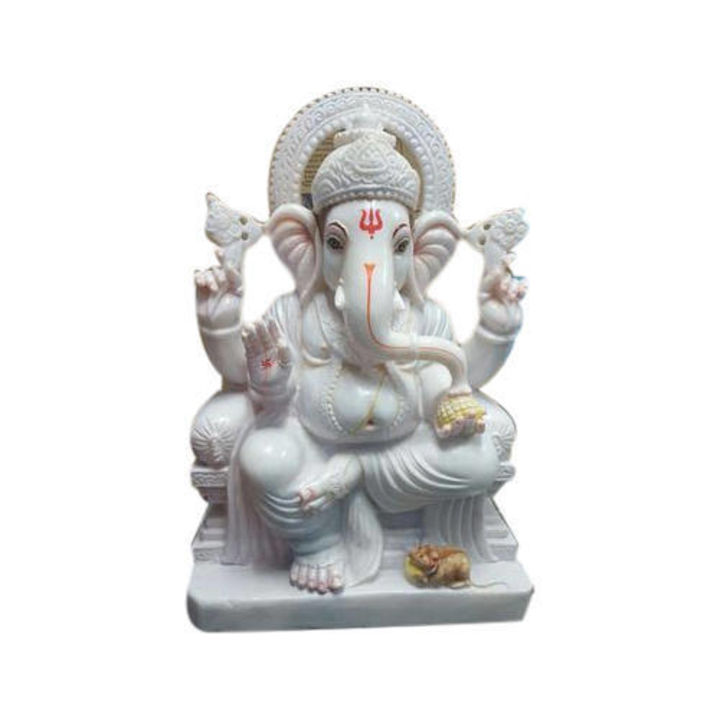 Ganesh Ji Marble Statue  uploaded by Barsana Moorti Art on 7/13/2021