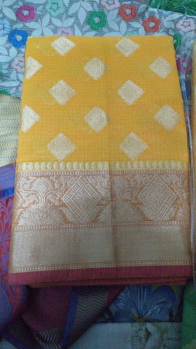 Banarsi organza check cotton sarees uploaded by Ibrah fabrics on 8/22/2020