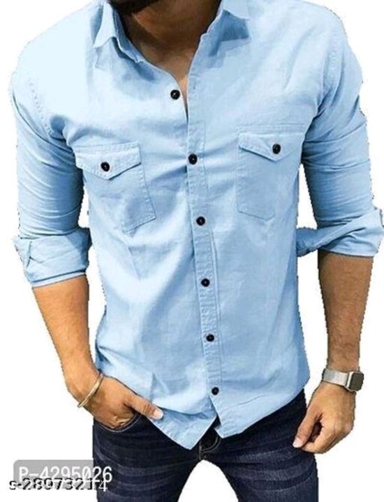 Post image Price  Rs 549 onlyClassy Fashionable Men Shirts*Fabric: PolyesterSleeve Length: Long SleevesPattern: SolidMultipack: 1Sizes:S, M (Chest Size: 40 in, Length Size: 28 in) 
Easy Returns Available In Case Of Any IssueDm us if you interested.