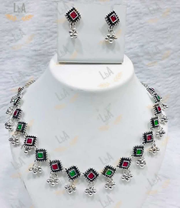 Post image STONE CHOCKER SET
@RS.220+$🥰🥰COD not available..❌