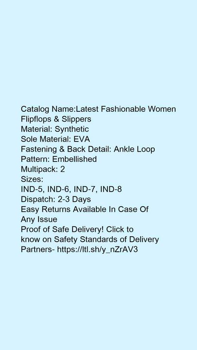 *Latest Fashionable Women Flipflops & Slippers* uploaded by Online Shopping 🛒🛍️ on 7/13/2021