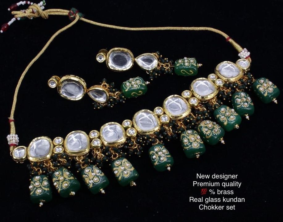 Mina kundan jewelry  uploaded by RRARTJEWELLERY on 7/13/2021