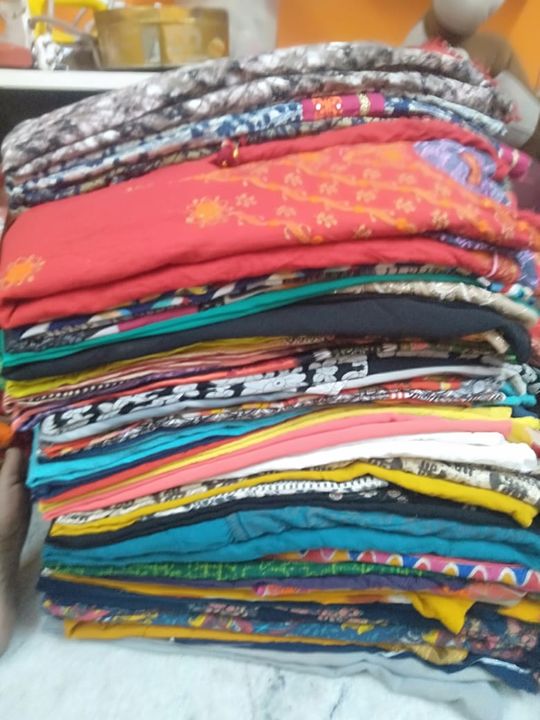 Post image I want 1000 Pieces of I want readymade cloth lot stock urgent. Whatsapp me 8078681065.
Below are some sample images of what I want.
