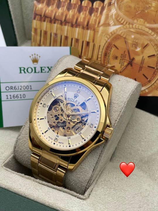 Post image *NEW COLOUR ✅*
*🌟 Rolex Autometic Perpetual Oyester Available &amp; Ready to ship today 🌟*
# Rolex autometic # For Him# AAA High Quality # Dial Size-45mmmetal chain with 44 mm perfect fit dial size 

*Autometic machine *

*⚜️Available @ Rs 1350/-⚜️*