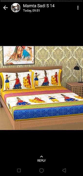 Pure 100 percent cotton bedsheet
90 by 100 uploaded by Shri garud fabrics on 8/22/2020