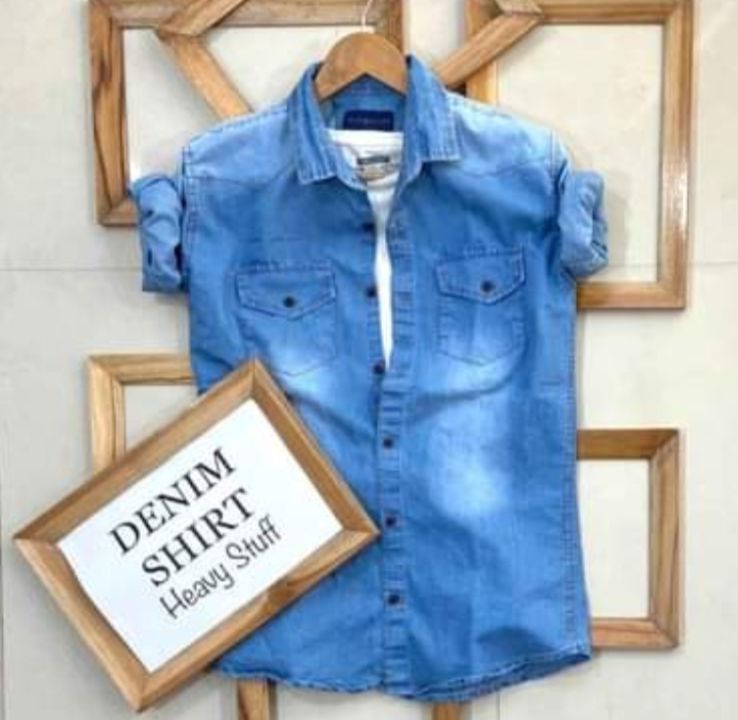 Men's Branded Denim Shirt uploaded by business on 7/14/2021