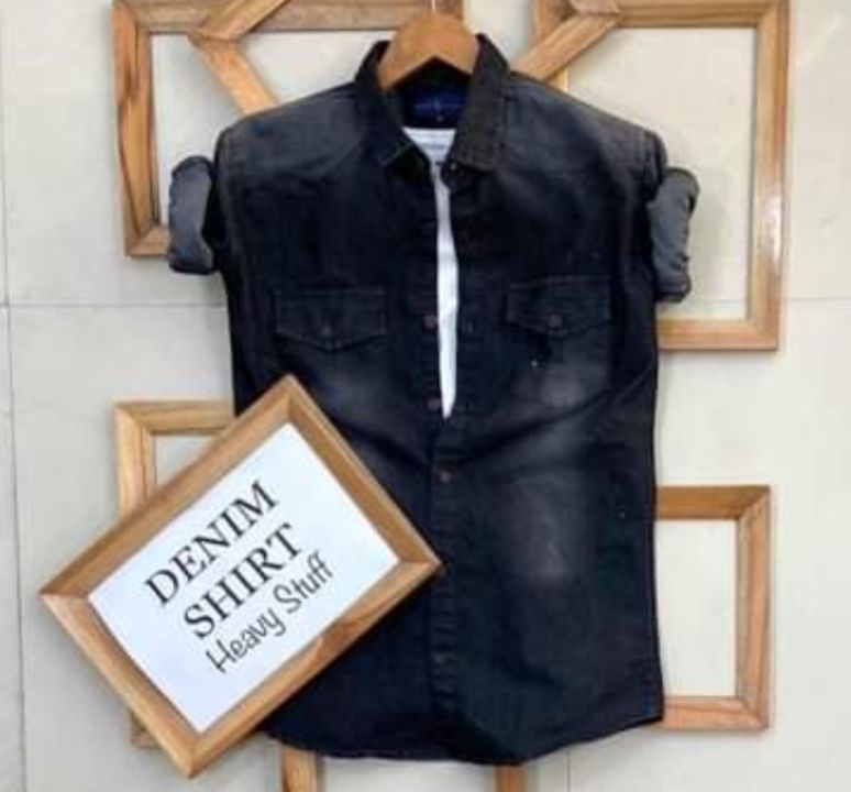 Men's Branded Denim Shirt uploaded by business on 7/14/2021