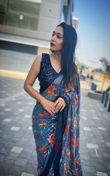 Saree with Stitch Blouse uploaded by business on 7/14/2021
